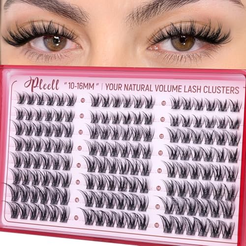 Pleell Wispy Eyelash Clusters 10-16mm Natural Fluffy DIY False Lashes A.Variation