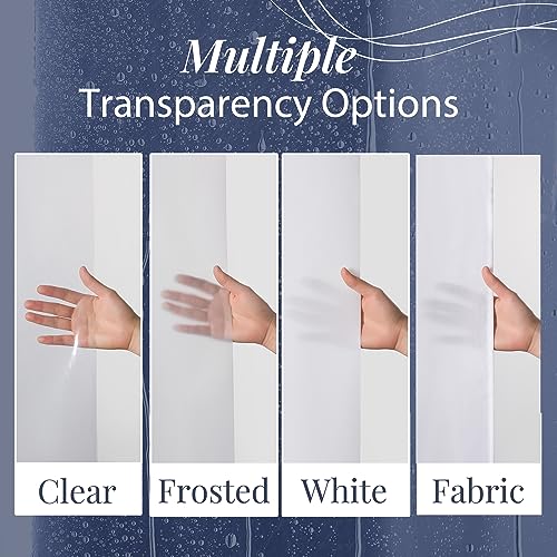 8G Heavy Duty Clear Shower Curtain Liner - 72" x 72" Weighted Shower Liner for Bathroom (8G Clear, 1PCS)