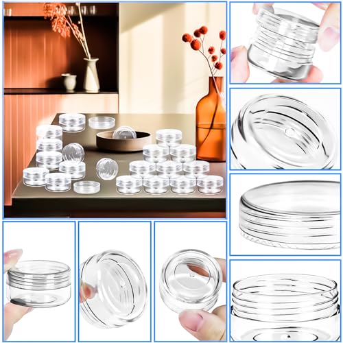 50 Pack 10g Sample Containers with Clear Lids & Spatulas