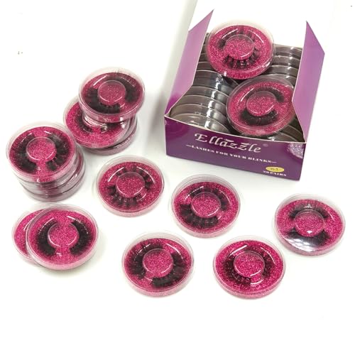 False Eyelashes 20 Pairs Mink Eyelashes Wispy Lashes 15mm Natural Looking Eyelashes(H1)