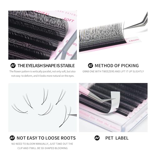 ANNAFRIS YY Eyelash Extensions 0.07D 8-15mm Mix
