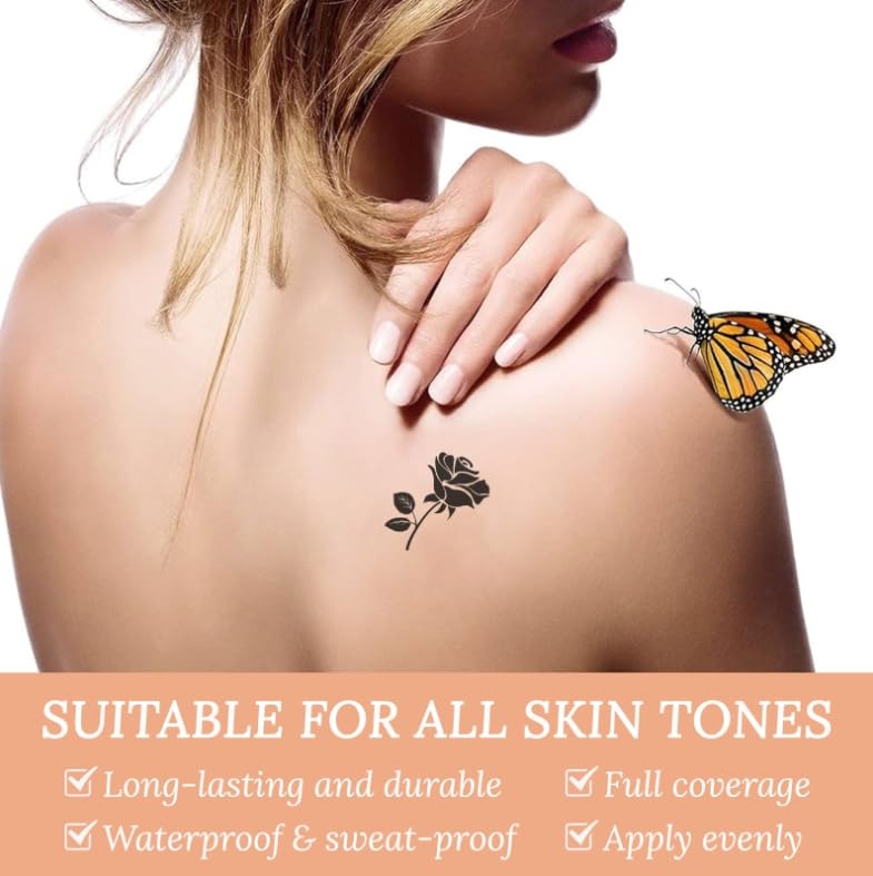 Waterproof Tattoo Cover Up Makeup - Long-Lasting Concealer for Scars & Vitiligo