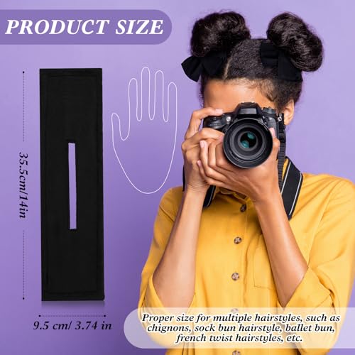Hair Bun Maker Set - 4 Doughnut Donuts for Long Thick Hair