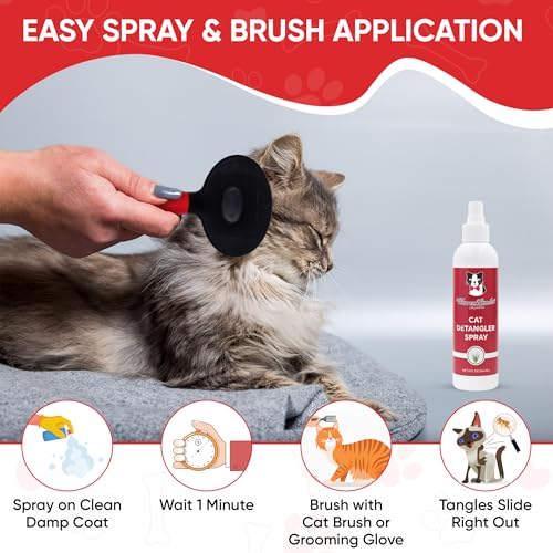 Warren London Cat Detangler Spray - Unscented Leave-in Conditioner 8 oz