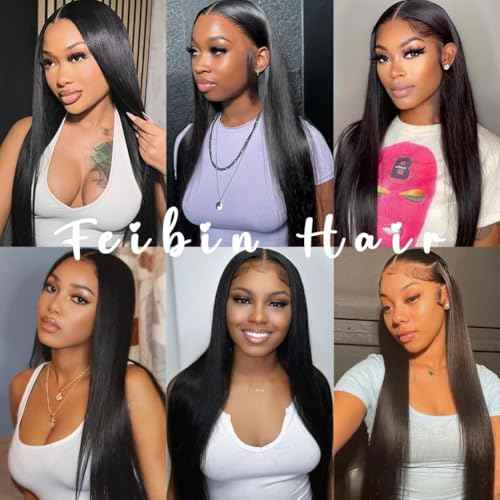 Straight Human Hair Bundles 18 20 22 Inch Trippy Hair Quick Weave 3 Bundles Human Hair 100% Unprocessed Raw Brazilian Virgin Hair Extensions for Black Women Natural Color