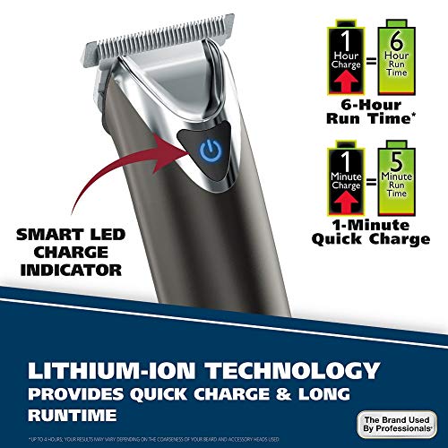 Wahl Stainless Steel Lithium Ion 2.0+ Beard Trimmer Kit