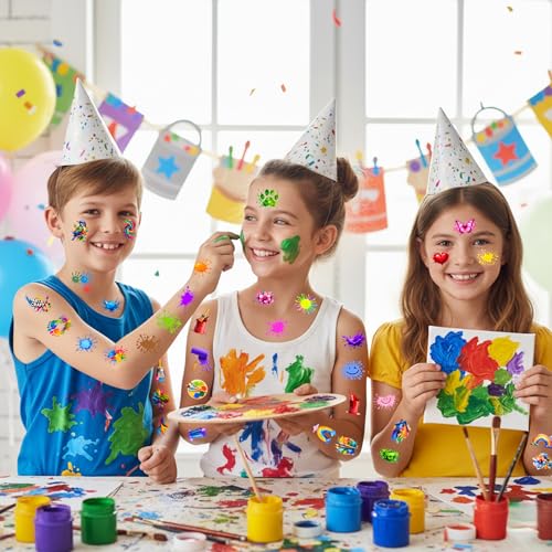 Painting Temporary Tattoos | Art Party Favors & Birthday Decorations