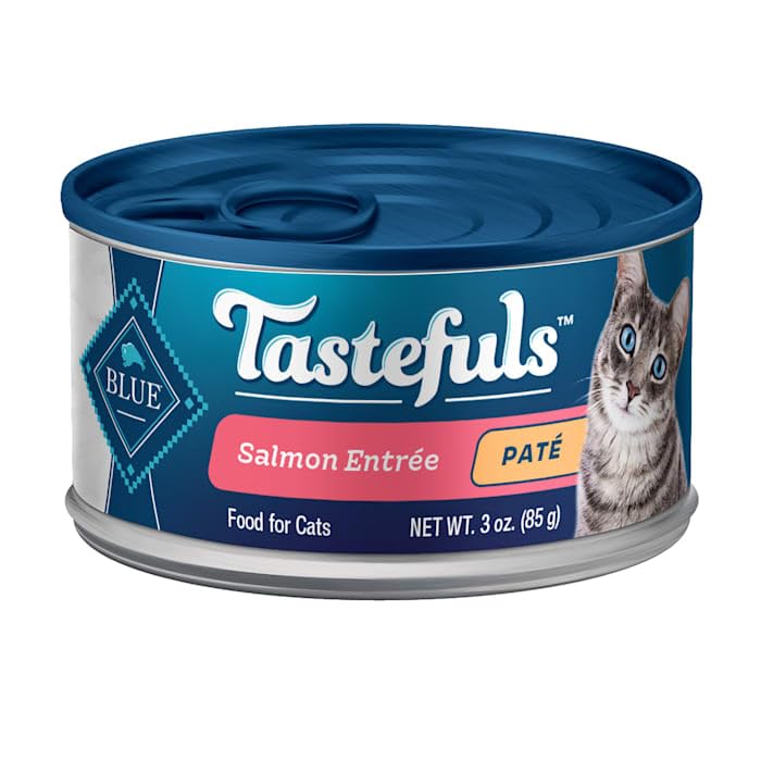 Blue Buffalo Blue Tastefuls Salmon Entree Pate Wet Cat Food, 3 Ounce (Pack of 1)