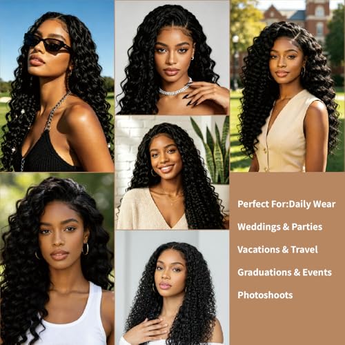 Deep Wave Human Hair Bundles 18 Inch 120g Virgin Hair