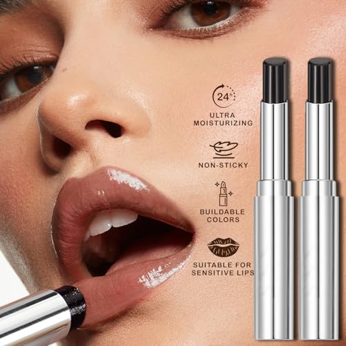 Honey Noir Moisturizing Lipstick Set - 2 Pack, Long-Lasting Color