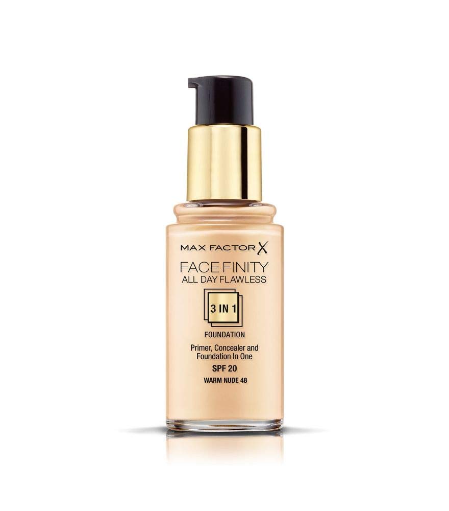 Max Factor Facefinity All Day Flawless 3 In 1 Foundation SPF 20, No. 48 Warm Nude