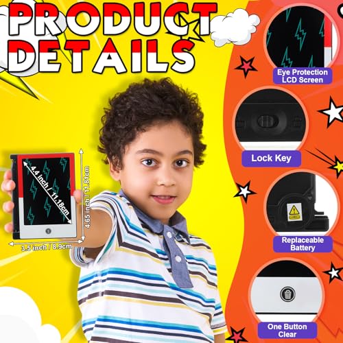 Nezyo 12 Pack LCD Writing Tablet 4.6" Doodle Board Party Favors