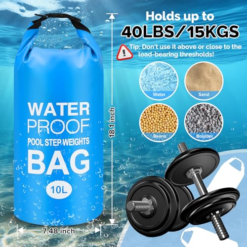 Pool Ladder Weights 2-Pack | 10L Sand Bags for Above Ground Pools
