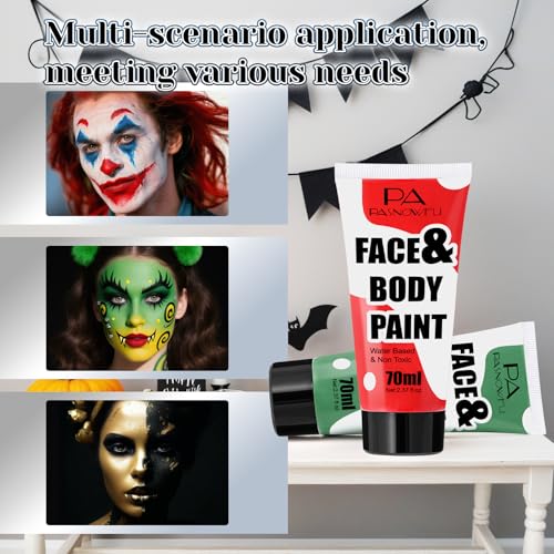 Green Face Paint 70ml - Water-Based SFX Makeup