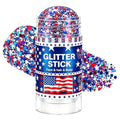 4th of July Glitter Stick - Red, White & Blue Body Makeup