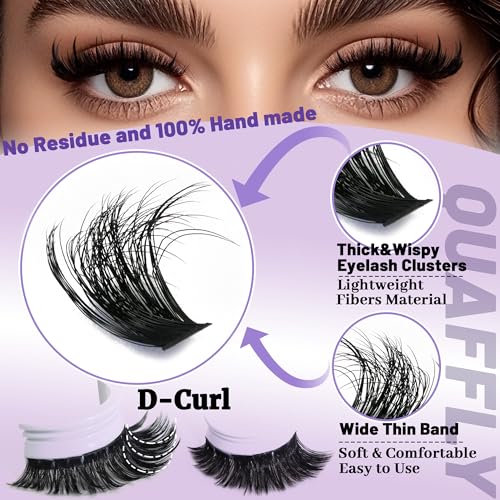 DIY Lash Extension Kit - 1676 Pcs D Curl Spike & Bottom Lashes