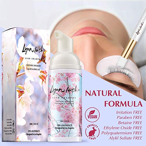 Lyon Lash Eyelash Extension Shampoo - Gentle Foam Cleanser 60ml