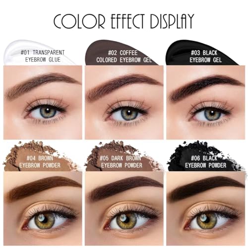 Eyebrow Gel - Eyebrow Cream - Eyebrow Powders Brow Contour Kit 18-Piece Eyebrow Makeup Palette