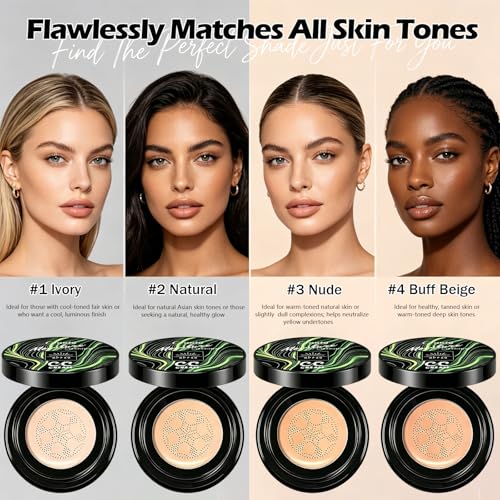 CC Cushion Foundation SPF 50+ - Full Coverage Concealer Ivory