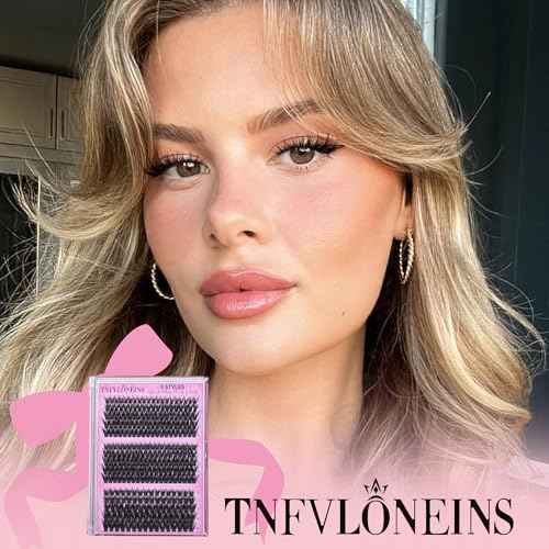 TNFVLONEINS Lash Clusters Wispy Eyelash Clusters Spiky Individual Lashes Clusters D Volume Cluster Eyelash Extensions DIY Lash Cluster Extension Thick Eye Lash Cluster (10-16MM,3 Styles)