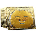 Permotary 6 PCS 24k Gold Crystal Gel Collagen Facial Masks, Deep Moisturizing Facial Sheet for Women Skin Care Revitalize Skin