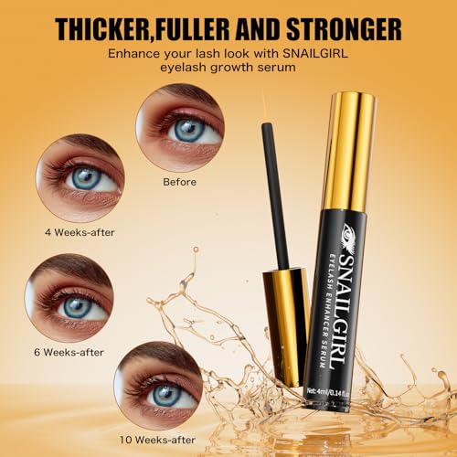 Lash Serum with Multi-Peptide & Botanical Antioxidants for the Look of Longer, Fuller Lashes - Formula to Support Healthy & Strong EyeLashes, Nourishing Eyelash Serum for Sensitive Eyes 4 ml