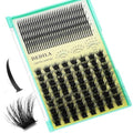 16Rows 80D Wispy Individual Cluster Lashes Fluffier DIY Eye Lashes Extensions 320 Pcs Makeup Volume Eyelashes Mixed 10-18mm Easy Grafting (80D-Mixed 10-18mm)