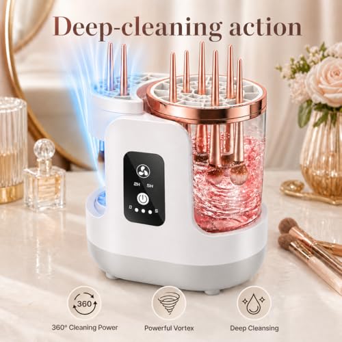Electric Makeup Brush Cleaner with Automatic Drying - WUZAIYEHONG