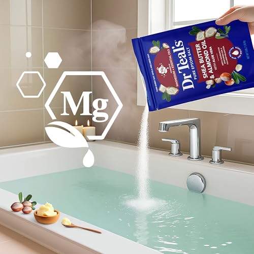 Dr Teal's Epsom Salt Soak with Shea Butter & Almond Oil, 3 lbs