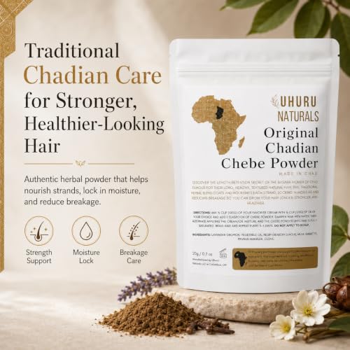 Uhuru Naturals Chadian Chebe Hair Powder 20g | Natural Hair Growth & Nourishment