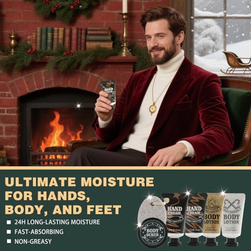 Rinse&Robust Mens Christmas Gifts 2025 Advent Calendar 24PCS Beauty Advent Calendar for Men Christmas Advent Calendars Holiday Gifts 24 Days Countdown Calendar Beard Care Grooming for Men