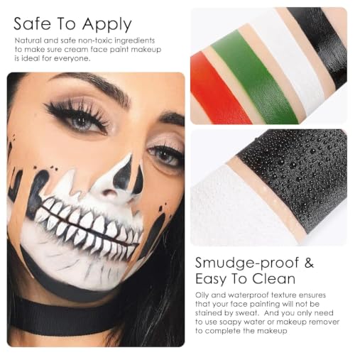 2pcs Orange Body Paint Stick & Lipstick - Waterproof Face & Eyeblack Makeup