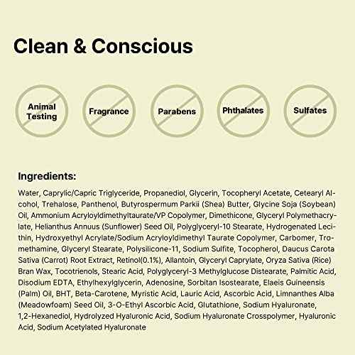 COSRX Retinol 0.1% Cream, 0.67 Oz, Anti-aging Eye & Neck Cream with Retinoid Treatment to Firm Skin, Reduce Wrinkles, Fine Lines, Signs of Aging, Gentle Daily Korean Skin Care