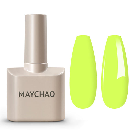 MAYCHAO 15ML Gel Nail Polish 1Pc Lime Gel Polish Soak Off UV LED Nail Polish Nail Art Starter Manicure Salon DIY at Home, 0.5 OZ