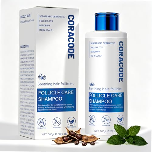 Folliculitis Shampoo for Itchy Flaky Scalp - 10.58 Oz