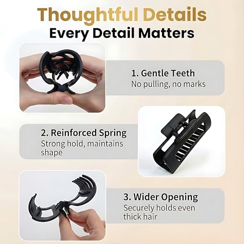 Soft Silicone Claw Clip for Thick Curly Hair – 8hr Hold