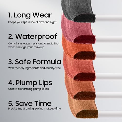 Lip Stain- Lip Stain Peel Off Gifts for Women Mom Wife, Lip Gloss Transfer-Resistant Waterproof Smudge-Proof Moisturizing, Lip Tint All-Day Color Hold (Nude)