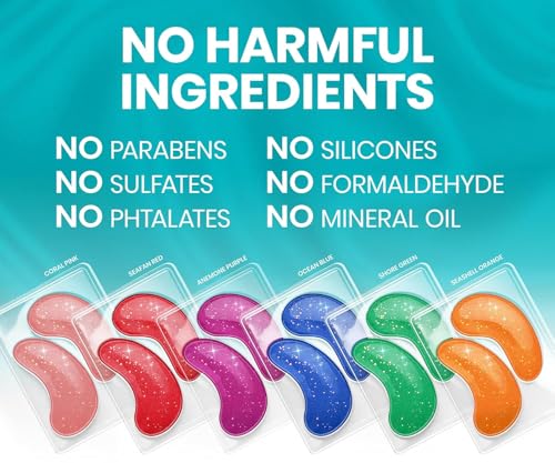 Stylia Under Eye Patches for Dark Circles and Puffy Eyes (6 Pairs), Marine Collagen Eye Mask for Puffiness with Vitamin C, Hyaluronic Acid, Pearl Extract, Eye Gel Pads for Dark Circles and Puffiness