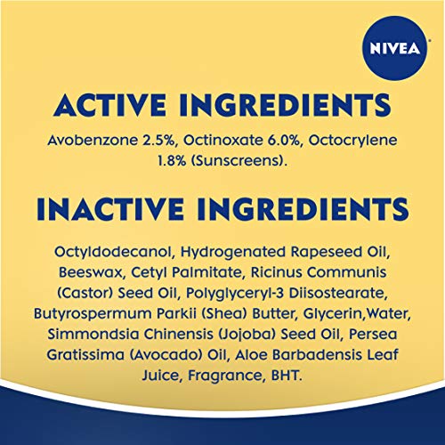 NIVEA Smoothness Lip Care SPF 15 Carded, 1 Count, Pack of 6