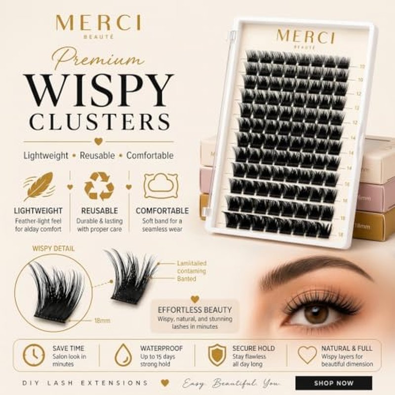 Lash Extension Kit 108 Clusters Waterproof Bond & Remover