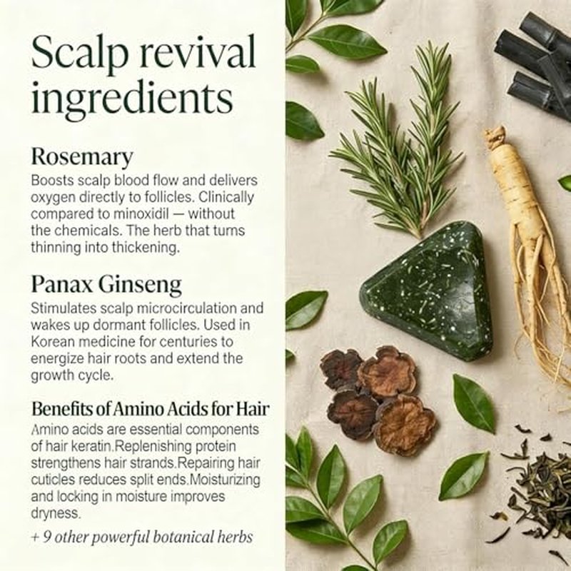 Revitalizing Rosemary Scalp Shampoo Bar for Thinning Hair
