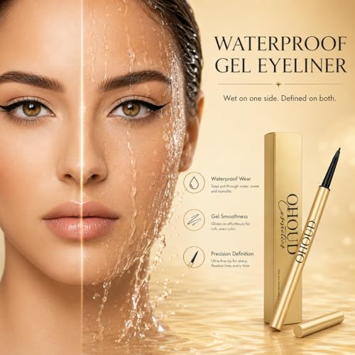 Waterproof Gel Eyeliner Pencil - Retractable Black Eye Liner