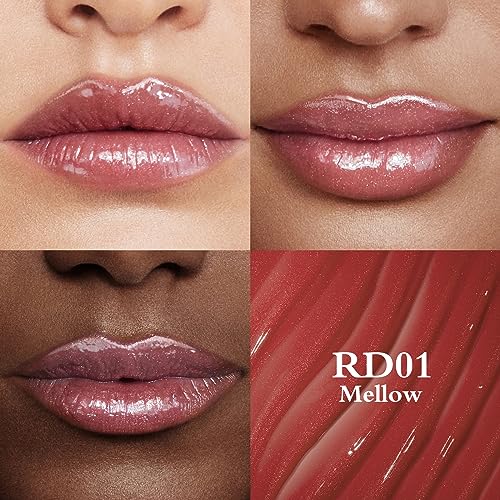 FOCALLURE Mellow RD01 Shimmer Lipstick - Hydrating Glossy Lip Color