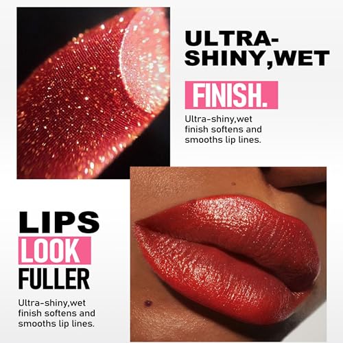 Metallic Shimmer Lipstick - Shiny Diamond Finish, Waterproof