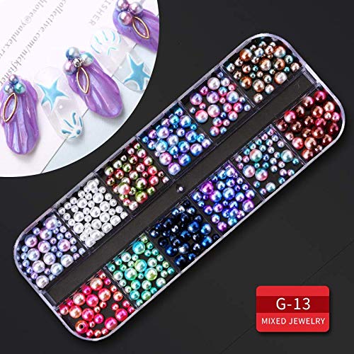 Artdone 9 boxes Nail Rhinestones,Nail Gems Nail Diamonds,Nail Art Studs Nail Crystals Nail Sequins for Nails Kit with 1 Tweezers and 3 Pen for Nail Art Supplies Accessories