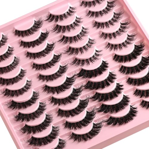 FARRED Wispy Cat Eye False Eyelashes - 20 Pair Pack