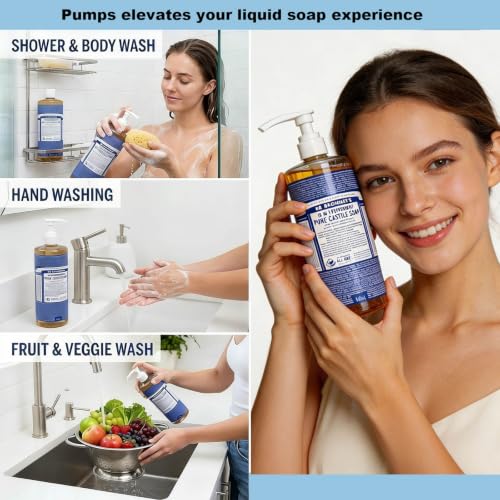 Dr. Bronner's Soap Pump Dispenser 2-Pack for 32oz
