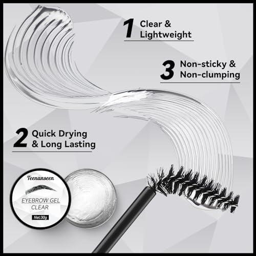 Eyebrow Gel Clear - Long-Lasting Waterproof Brow Hold