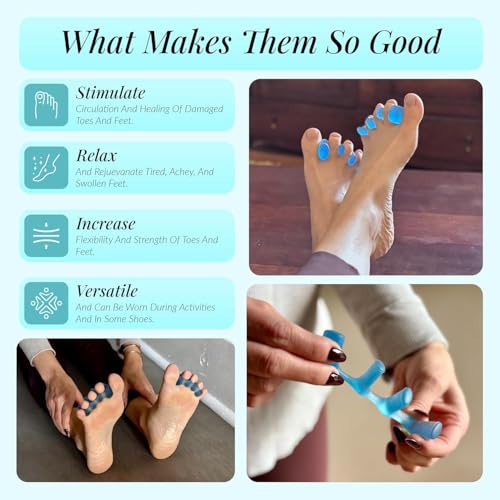 JoyaToes Toe Separators Small - Soft Gel Spacers for Yoga & Recovery