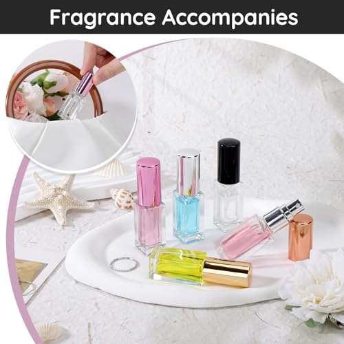 Segbeauty 60pcs 0.17oz Mini Cologne Spray Bottle Empty, Fine Mist Perfume Travel Refillable, 5ml Small Travel Cologne Sprayer Bottle Portable, Bulk Perfume Atomizer Sprayer with Dispensing Refill Kit